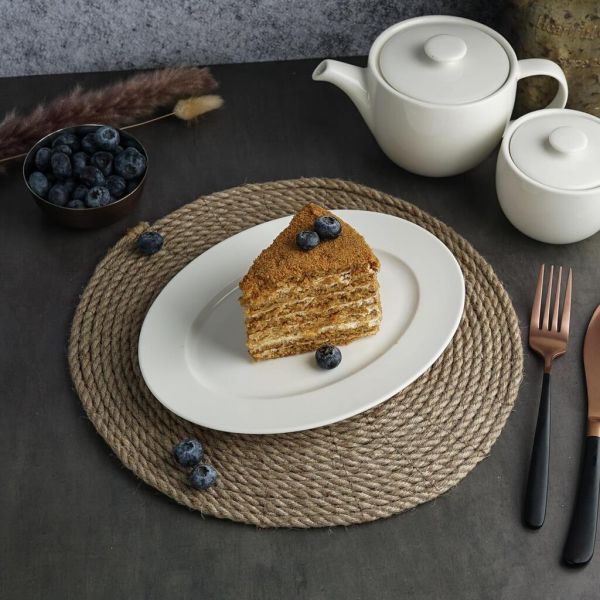 Блюдо овальное 24*18 см h2 см Fine Plus Noble [1]