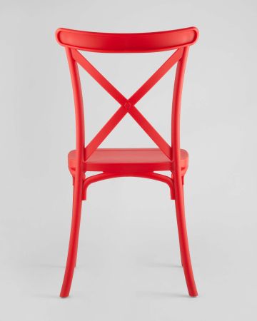 Стул Кроссбэк пластиковый красный