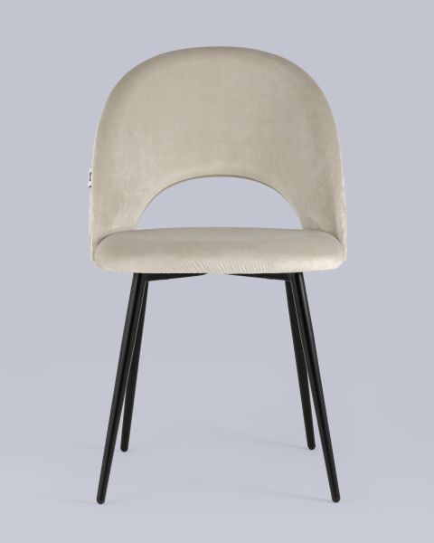 Стул Меган NEW велюр с ромбами бежевый