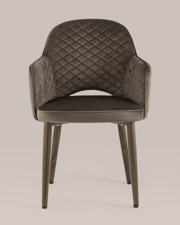 Стул Венера диамант велюр коричневый