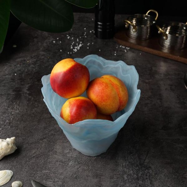 Салатник 800 мл d 16 см h13 см Blue Sunset конус матовое стекло P.L. Proff Cuisine [4]