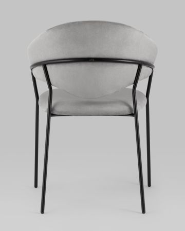 Стул Алексис искусственная замша серый