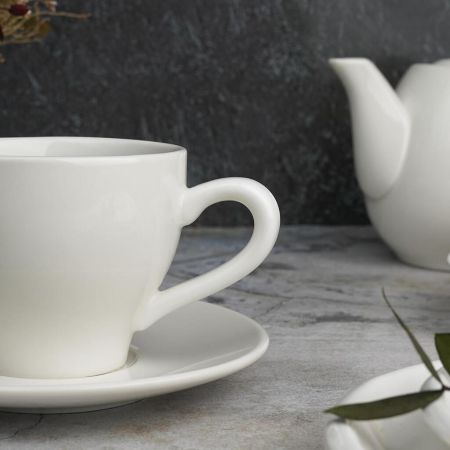 Чайная пара 150 мл белая d 8 см h6,5 см фарфор P.L. Proff Cuisine [8]