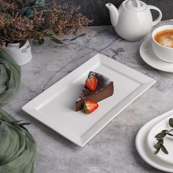 Блюдо прямоугольное 26*17 см h2 см белое фарфор P.L. Proff Cuisine [6]