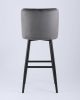 Стул барный Ститч велюр серый
