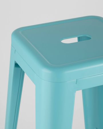 Стул барный TOLIX голубой матовый