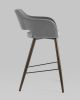 Стул барный Саймон велюр тёмно-серый