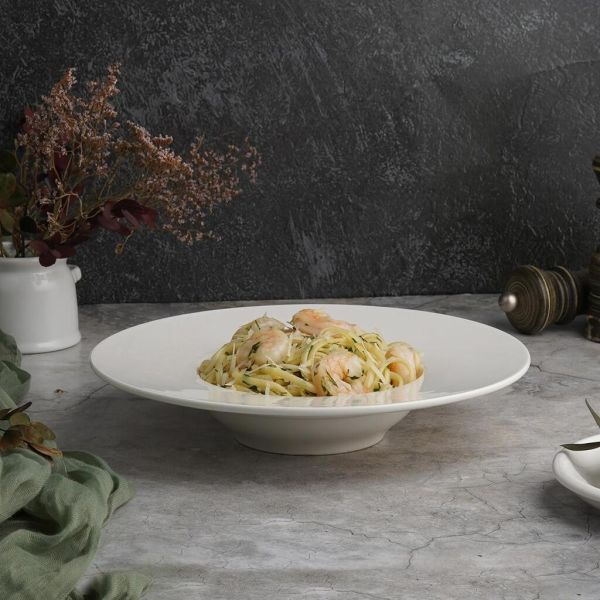 Тарелка глубокая 250 мл d 24 см h5 см для пасты, для супа белая фарфор P.L. Proff Cuisine [3]