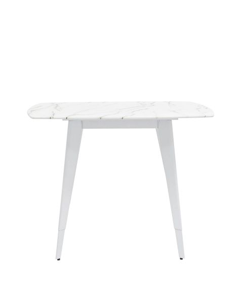 Стол обеденный Ричмонд 100*100 белый стеклянный