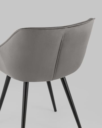 Стул Мэйсон велюр темно-серый