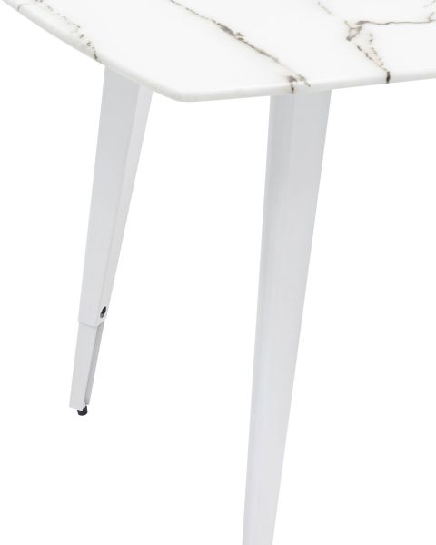 Стол обеденный Ричмонд 100*100 белый стеклянный