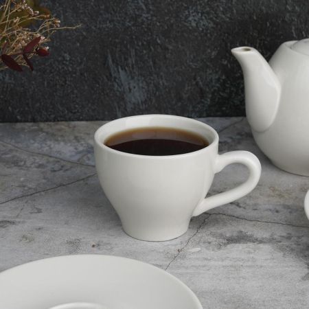 Чайная пара 150 мл белая d 8 см h6,5 см фарфор P.L. Proff Cuisine [8]