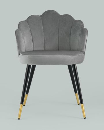Стул Камилла велюр серый