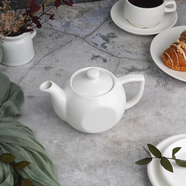 Чайник 400 мл d 7 см h10,2 см белый фарфор P.L. Proff Cuisine [1]