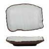 Блюдо прямоугольное 26*20 cм h3 cм 450 мл Crush White Matt New Brown Taiga P.L. [1]