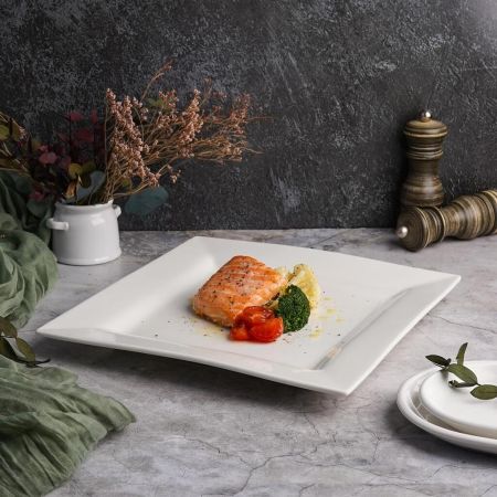 Тарелка 29*29 см h3 см квадратная белая фарфор P.L. Proff Cuisine [6]