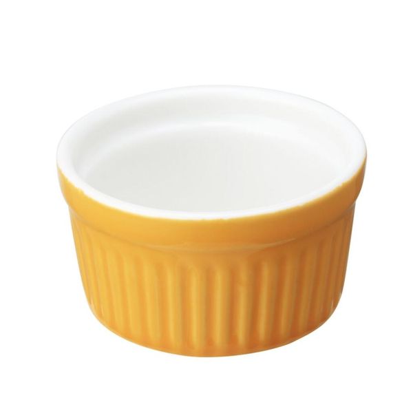 Соусник 55 мл 6 см Рамекин круглый оранжевый фарфор P.L. Proff Cuisine [6]