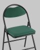 Стул складной Hagen велюр зелёный каркас черный