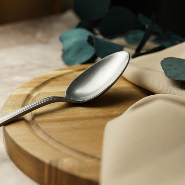 Ложка столовая 21 см матовая серый цвет Vintage Style Noble [12]