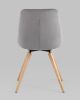 Стул Флекс на деревянных ножках велюр велютто серый