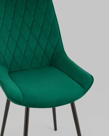 Стул Дарвин велюр зелёный