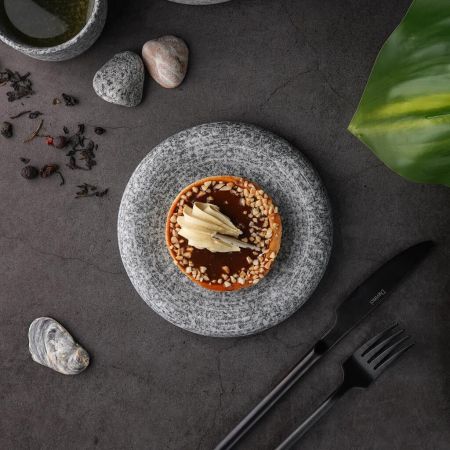 Блюдо круглое d 15,4 см h2,5 см Stone Untouched Taiga P.L. Proff Cuisine [1]