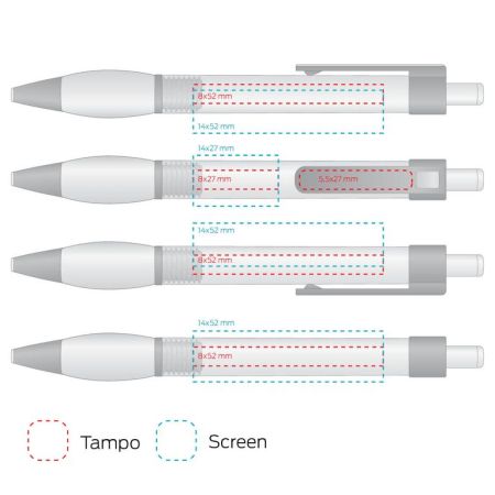 Ручка Phoenix шариковая фиолетовая, пластик