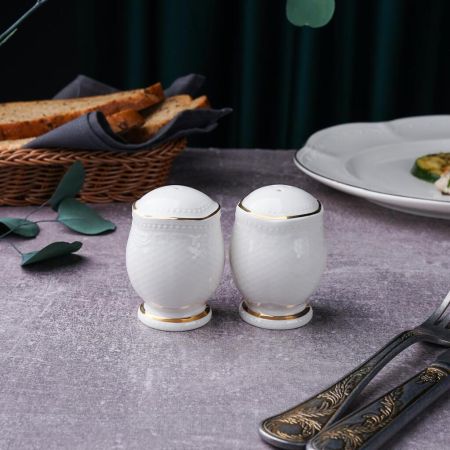 Набор для специй 2 предмета Солонка/Перечница Gold Aristocrat Noble [1]