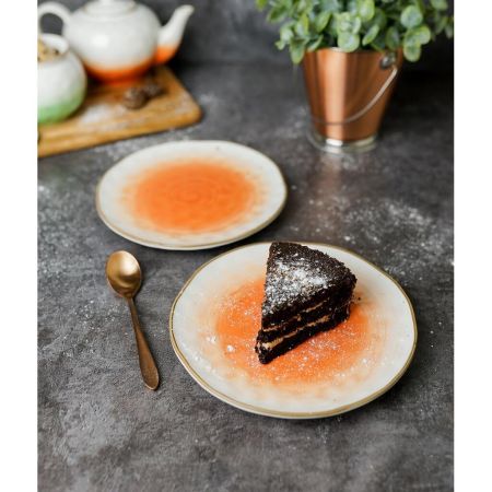 Тарелка d 19 см оранжевая фарфор "The Sun Eco" P.L. Proff Cuisine [6]