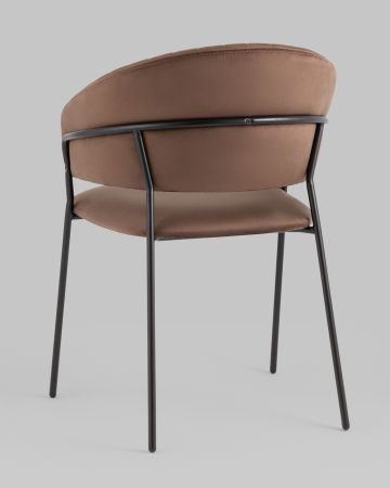 Стул Бруно велюр коричневый