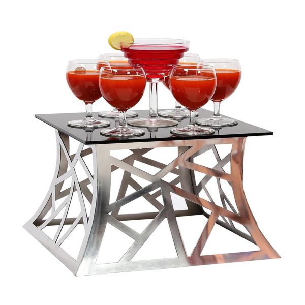 Подставка фуршетная стойка 41*26*19,5 см. прямоуг. Tower Cutouts нерж. P.L. Proff Cuisine