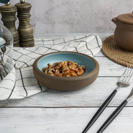 Салатник 300 мл d 14 см h4 cм Blue Matt New Brown Taiga P.L. [6]