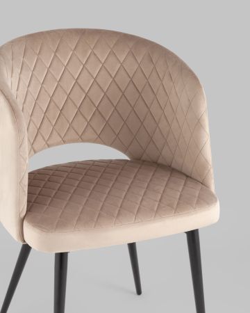 Стул-кресло Дарелл велюр бежевый