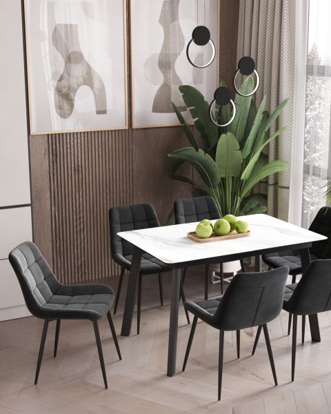 Стул Флекс велюр тёмно-серый