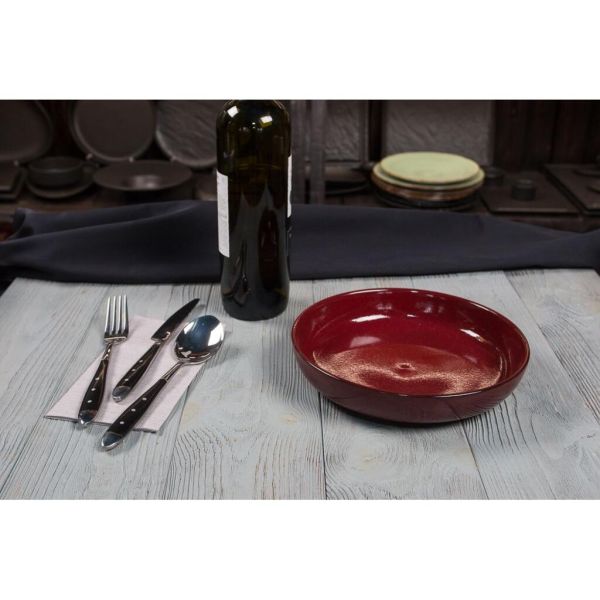 Тарелка с бортом d 21 см h4,5 см Evolution Dark Red P.L. Proff Cuisine [6]