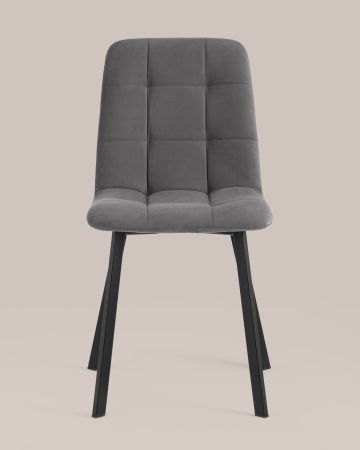 Стул Oliver Square велюр темно-серый