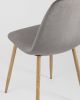 Стул Валенсия велюр серый