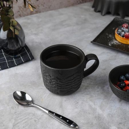 Кружка 370 мл d 9,7 см h8 см Black Raw Wood P.L. Proff Cuisine [6]