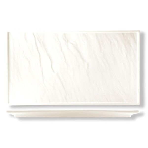 Блюдо прямоугольное 30*17 см h1,5 см Relief белое фарфор P.L. Proff Cuisine [3]
