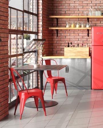 Стул TOLIX красный глянцевый