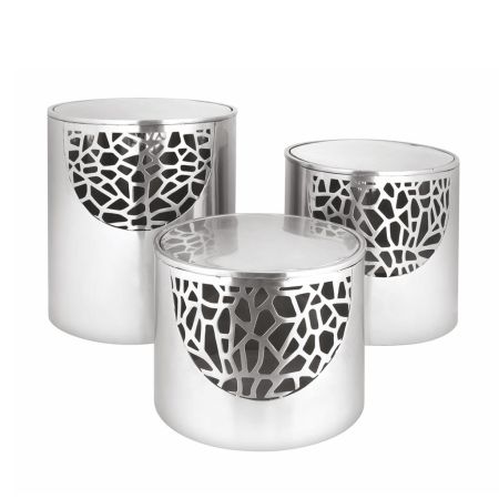 Подставка фуршетная стойка d 21,5 см h25 см круглая перфорация нерж. P.L. Hotelware