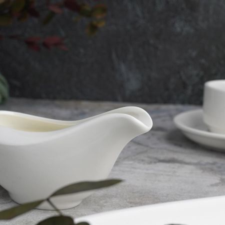 Соусник 100 мл 14,2*5,5 см с ручкой белый фарфор P.L. Proff Cuisine [10]