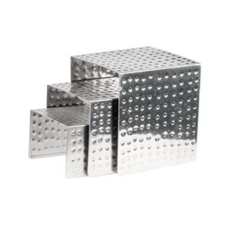 Подставка фуршетная стойка набор 3 шт П квадрат Dents (15*15*10 см /17*17*16 см /20*20*21 см) P.L.
