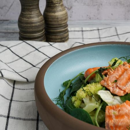 Салатник 700 мл d 18,5 см h5 cм Blue Matt New Brown Taiga P.L. [1]