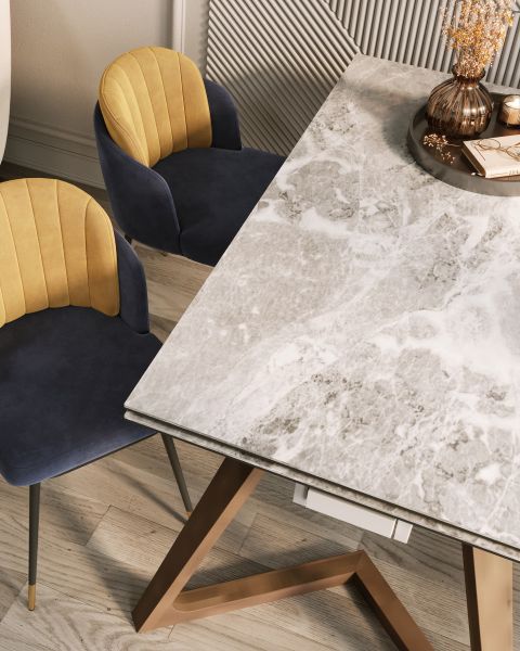 Стол обеденный Артизан раскладной 140-200*85 керамика