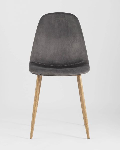 Стул Валенсия велюр серый