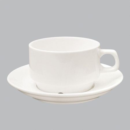 Чайная пара 180 мл белая фарфор Stackable P.L. Proff Cuisine [6]