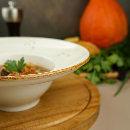 Тарелка глубокая 450 мл d 23 см h8 см для пасты, для супа Elegance By Bone Innovation [6]