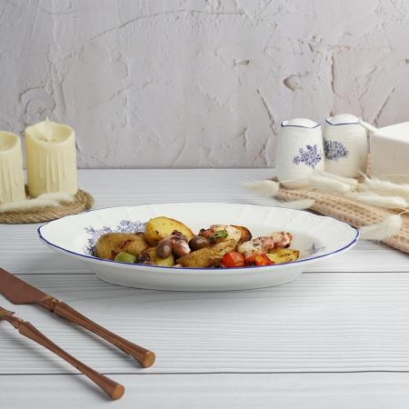 Блюдо овальное 25,5*15,8 см h3,8 см 250 мл глубокое Sea Flower P.L. Proff Cuisine [1]