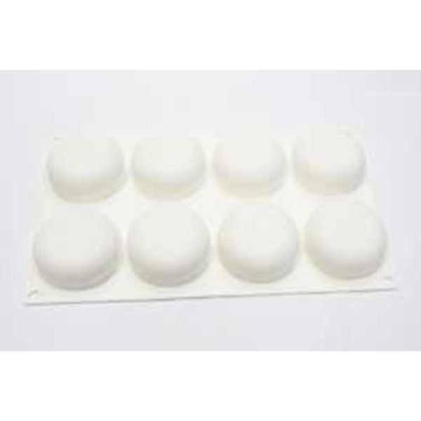 Форма кондитерская "Круг" 8 ячеек 68*68*26 мм силикон P.L.